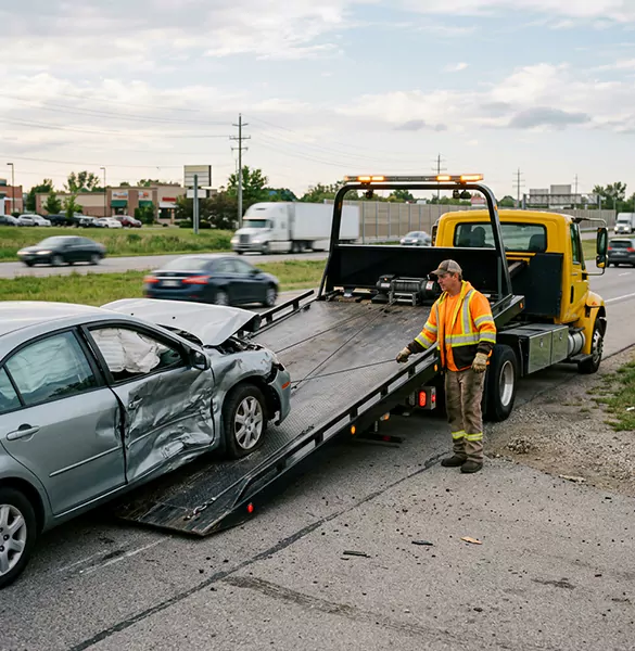 Trusted wrecked car removal service in Kansas City, MO
