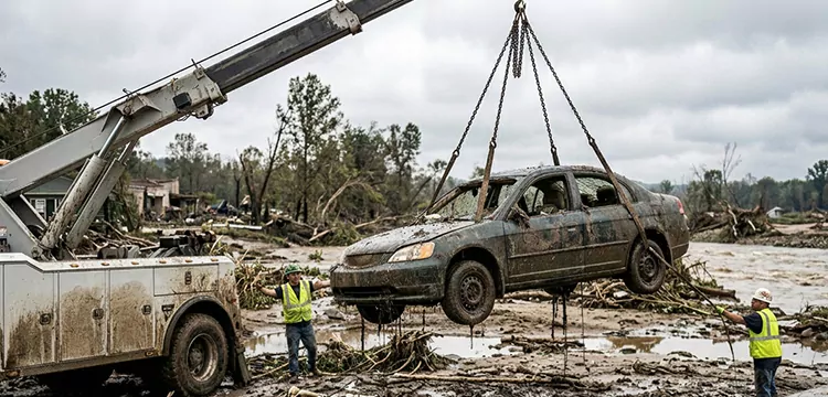Flood Damaged Car Removal for Cash in Kansas City